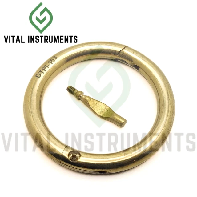 Bull Cow Cattle Nose Rings Brass 2.5" Show Halter Farm Animal Veterinary