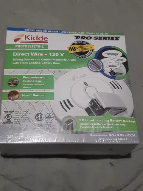 Kidde Direct Wire-120V Talking Smoke and Carbon Monoxide Alarm 10 Year  New