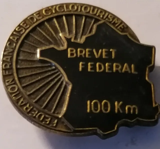 BREVET Fédéral 100 km FFCT Fédération Française de Cyclotourisme BERAUDY an 1980