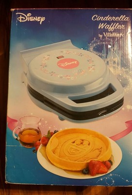 Disney Cinderella Waffle Maker blue by VillaWare NEW IN BOX model V55200 2