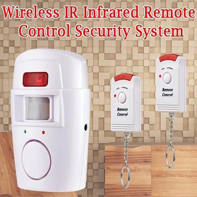 Sensore movimento - Pir - allarme wireless con 2 telecomandi C7C6 Sh J9L2 X0K0