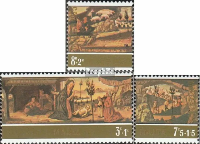 Malta 518-520 (complete issue) unmounted mint / never hinged 1975 christmas