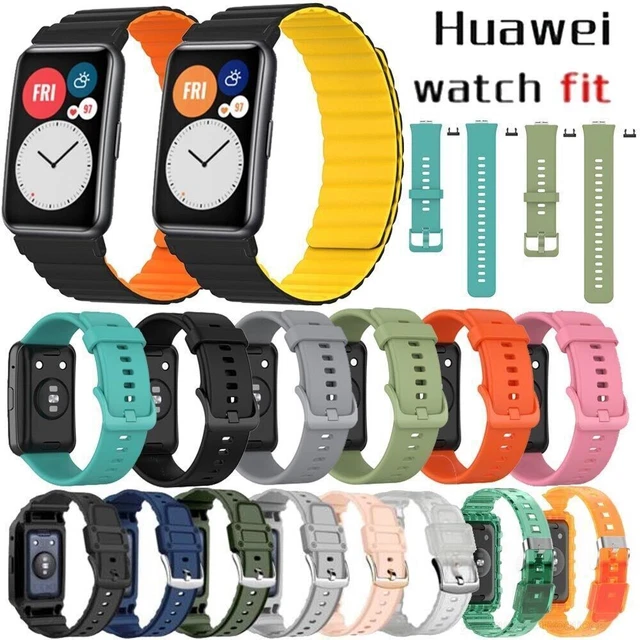 Für Huawei Watch Fit Fitness Silikon Ersatz Uhrenarmband Smartwatch Ersatzband