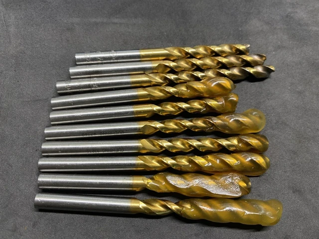 Guhring 6.25MM (.246) Parabolic Drill, HSS Tin Coated - Lot of 10