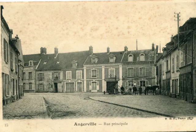 Carte ANGERVILLE Rue Principale Le Maréchal Ferrant