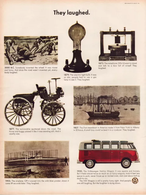 Print Ad Volkswagen 1966 VW Station Wagon Van Bus Full Page Magazine 10.5"x13.5"