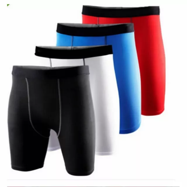 Pantalones Cortos De Compresión Para Hombre Capa Base Corta Calzoncillos <