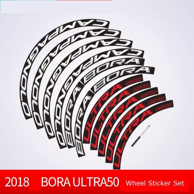 2018 Two Wheel Stickers Set for Campagnolo Bora Ultra 50 Road Bike Bicycle Decal