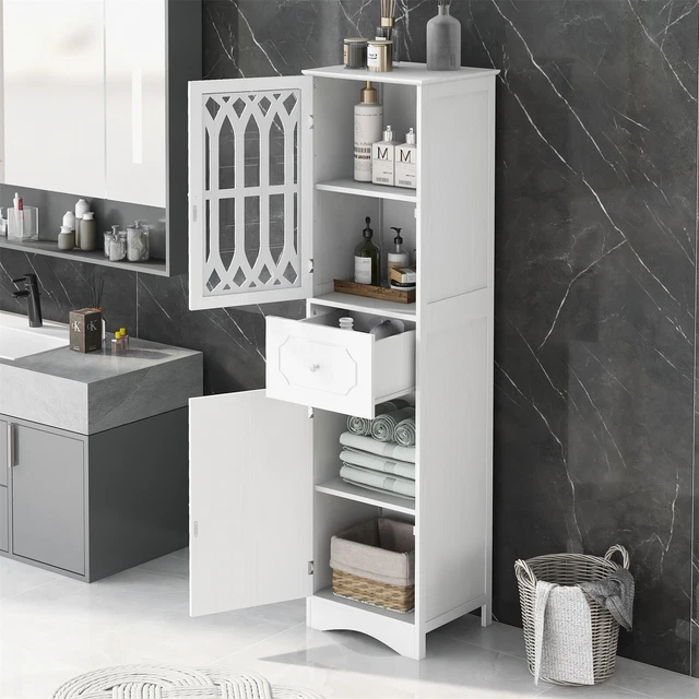 TALL BATHROOM Storage Freestanding with Drawer