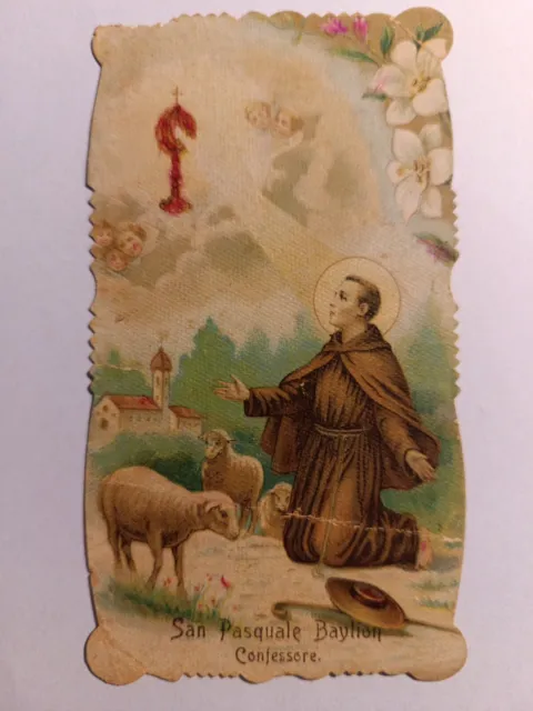 Santino Holy Card San Pasquale Baylon
