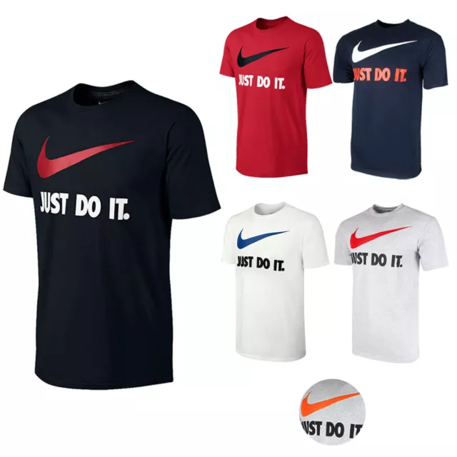 Nike Men's Active Wear Just Do It Swoosh Graphic Athletic Workout Gym T-Shirt