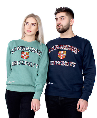 Cambridge University Embroidered Sweatshirt Official Licensed Merchandise Unisex