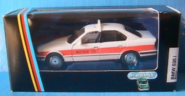 Miniature Schabak 1/43 – BMW 535 I E34 – Ambulance Pompiers – Très Bon état