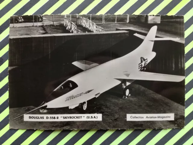 cpsm AVION AIRPLANE AEREO Douglas D.558.2 SKYROCKET USA Coll. AVIATION MAGAZINE