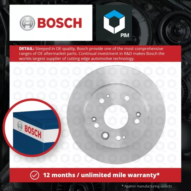 2x Brake Discs Pair Solid Rear 282mm 0986479505 Bosch Set 42510SCAE00 BD1361 New