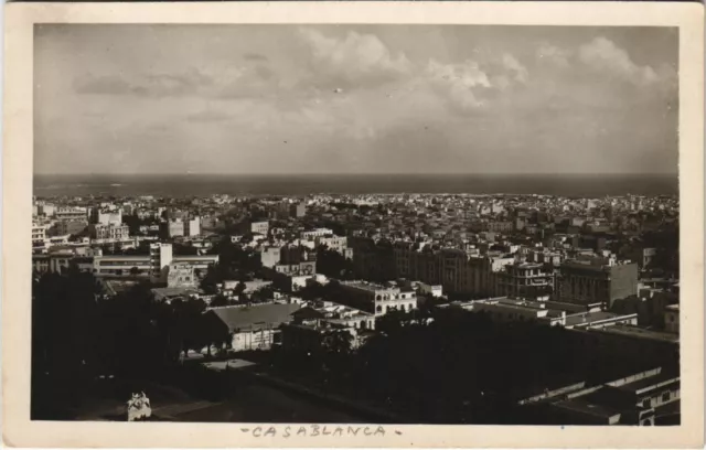 CPA AK CASABLANCA vue sur le centre de la ville MAROC (24200)