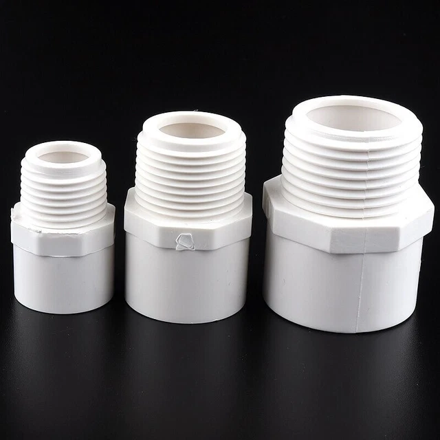 1/2"To 2" Male Thread PVC Pipe Quick Equal Straight Connectors Garden Irrigatio 12