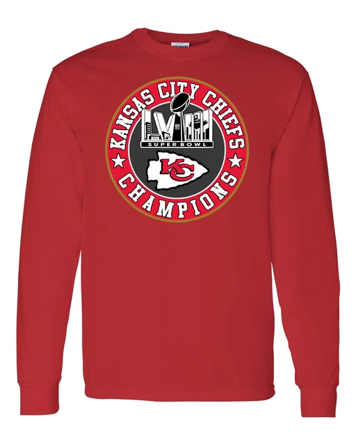 2024 KANSAS CITY Chiefs Super Bowl LVIII CHAMPIONS, UNISEX LONG SLEEVE