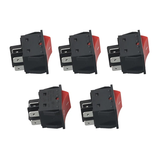 Interruttore a bilanciere interruttore a bilanciere resistenza contatto: 50 MΩ 30a 5 pz per auto a batteria