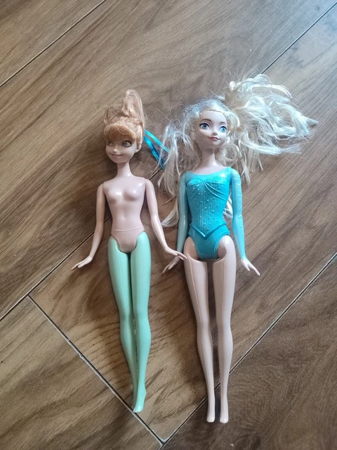 Disney Frozen Doll Bundle Anna, elsa,  12" dolls Good Condition No Clothing