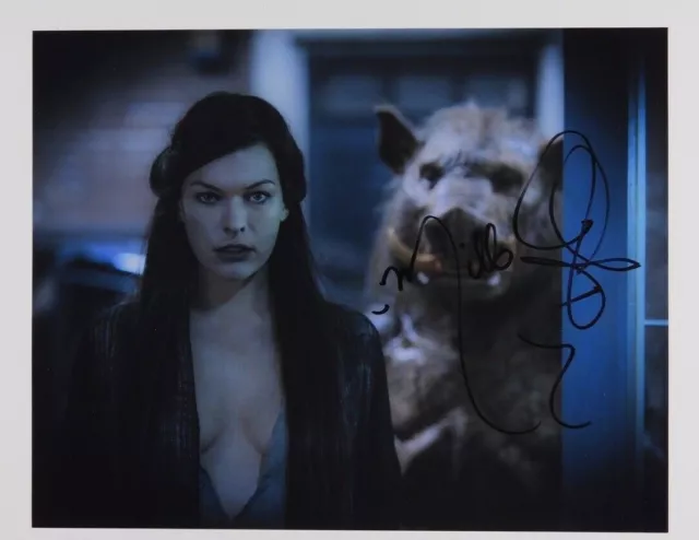 Milla Jovovich Resident Evil Signed Autograph JSA 11 x 14 Photo