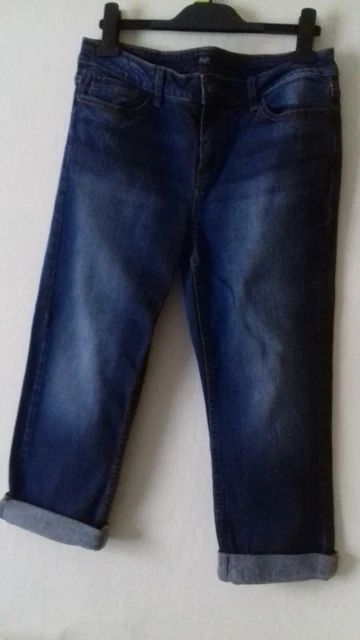 Pantaloncini lunghi / tagliati denim blu F&F - taglia 12