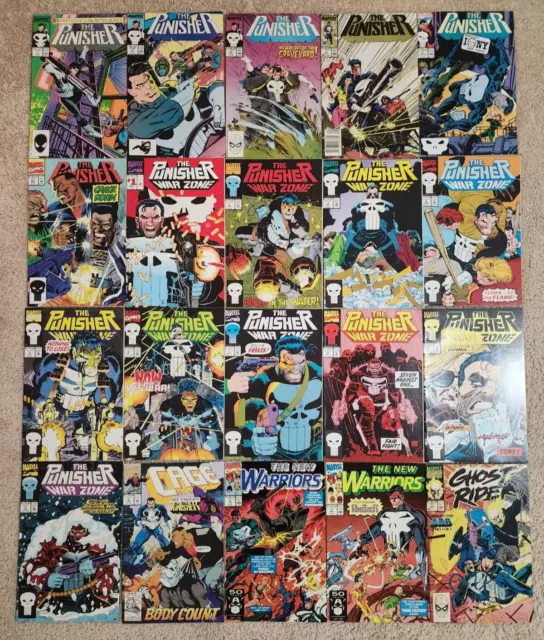 40 Comics Lot: The Punisher #1-61 War Journal #1 - 30 War Zone # 1 - 11 NOT RUN