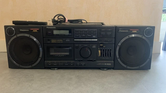 Panasonic RX-DS660 Stereo Boombox Cassette AM/FM Radio Acoustic Air Suspension