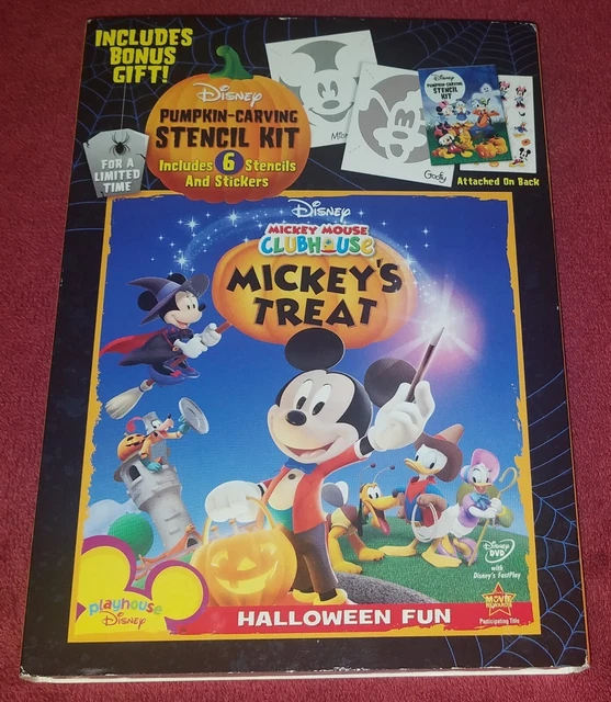 MICKEY MOUSE CLUBHOUSE Mickey s Treat Dvd New Sealed With Bonus Stencil MICKEY MOUSE CLUBHOUSE Mickey s Treat Dvd New Sealed With Bonus Stencil