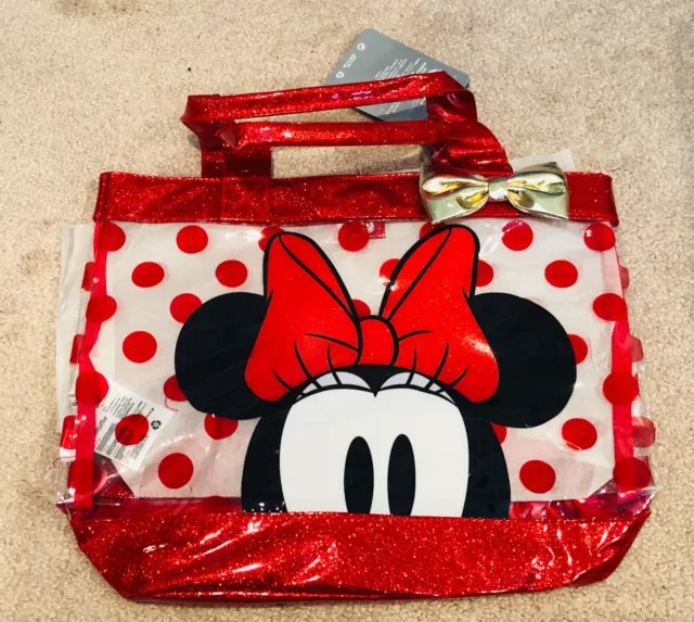 NWT Disney Store Minnie Mouse Swim Bag Tote Bag