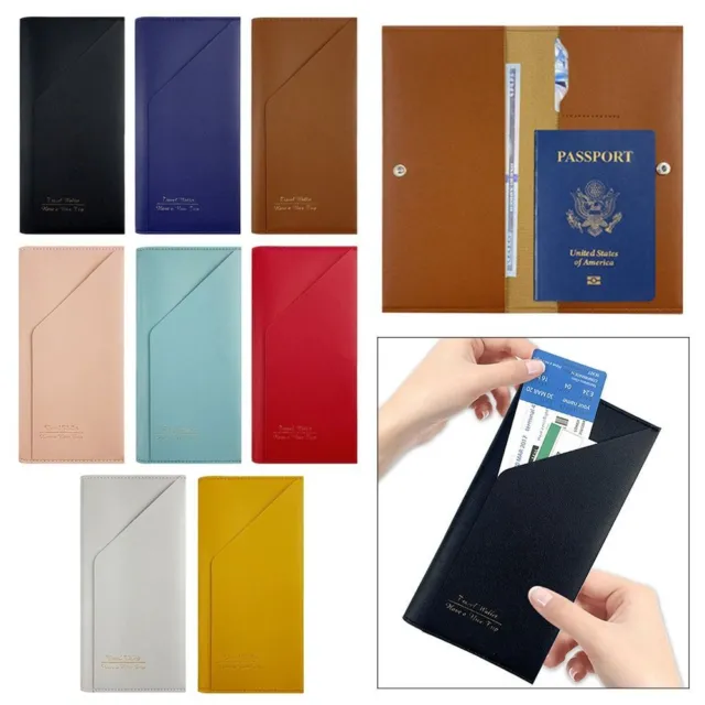 Light-weight Passport Cover Pu Leather Passport Holder Travel Document Bag  Men