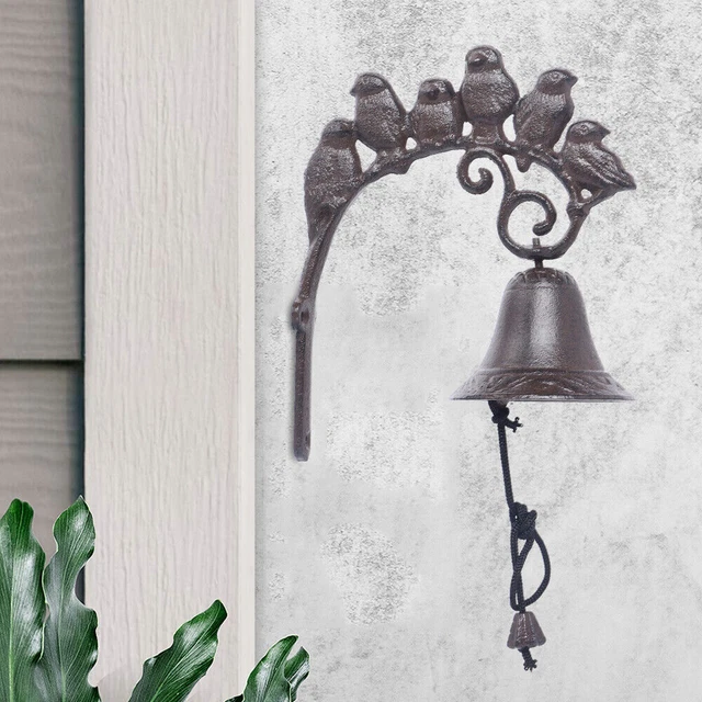 Antique Bird Door Bell Farmhouse Cast Iron Vintage Retro Wall Mount Dinner Bell Antique Bird Door Bell Farmhouse Cast Iron Vintage Retro Wall Mount Dinner Bell