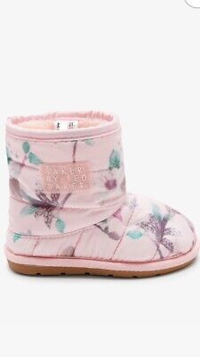 Ted Baker Girls Pink Slipper Boots (BNWT) UK: 7