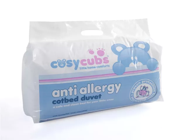 4.5 Tog Lightweight Cool Anti Allergy Junior Cot Bed Toddler Baby Duvet Quilt