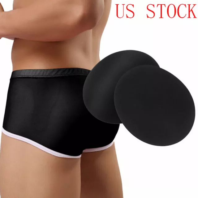 MEN FAKE ASS Butt Lifter Hip Enhancer Shaper Bodyshorts Boxer Briefs  Underwear $14.79 - PicClick