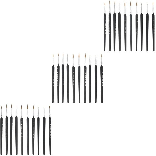 30 Pcs Gouache Paint Set Watercolor Brushes Detailing Brush Set Acrylic Painting