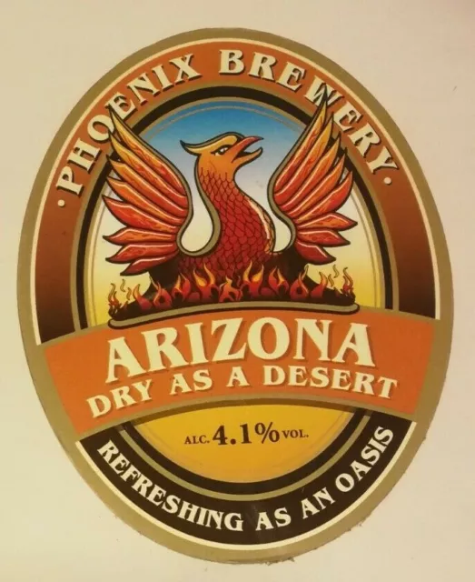 PHOENIX brewery ARIZONA pump clip real ale beer badge front Manchester