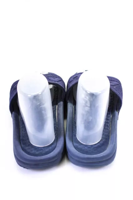 APL MENS NAVY Blue Canvas Slip On Slides Shoes Size 9 $40.81 - PicClick