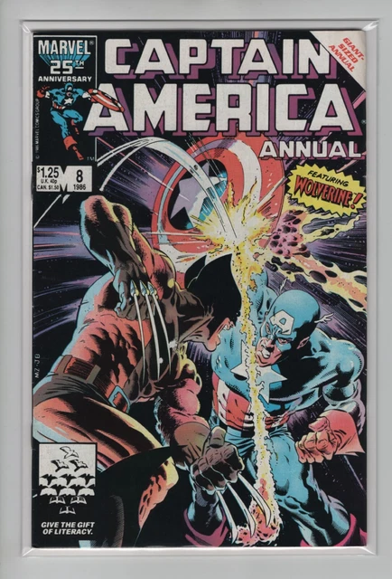 Captain America Annual #8 (VG/FN 5.0) Marvel 1986, Classic Wolverine Cover