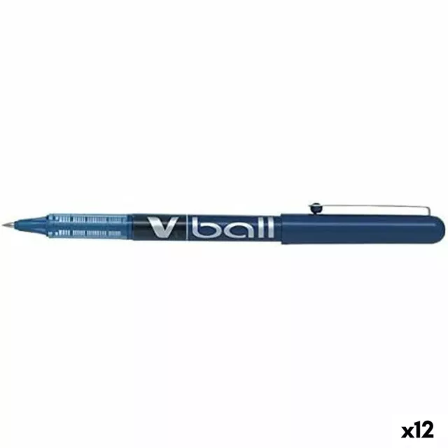 Boligrafo de tinta líquida Pilot Roller V-Ball Azul 0,3 mm [12 Unidades]
