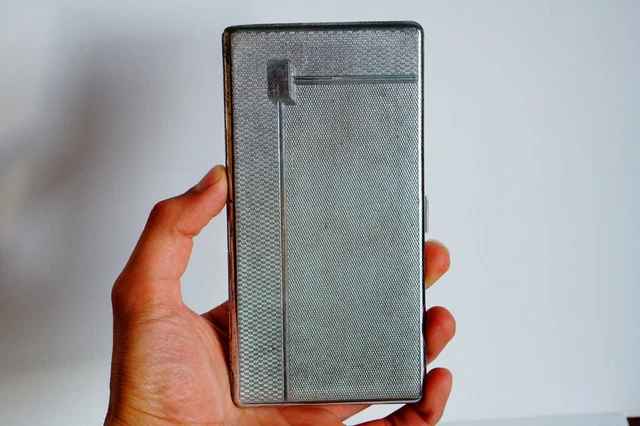 sylva chrome cigarette case Emu Chromed Metal British Isles Map EMU Chrome Cigarette Case Art