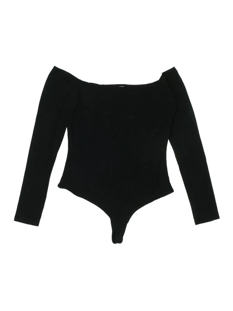 American Apparel Women Black Bodysuit M American Apparel Women Black Bodysuit M
