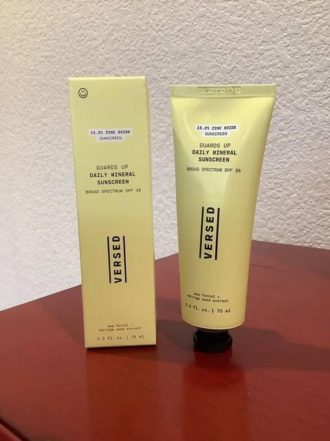 VERSED Daily Mineral Sunscreen SPF 35 Sea Fennel Zinc Oxide 2.5 fl.oz ~NEW~