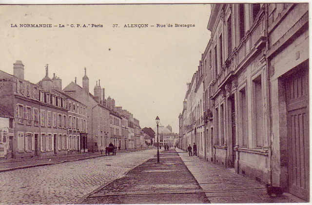 CPA 61 NORMANDIE ORNE - ALENCON - La Rue de BRETAGNE -  1905  Animée