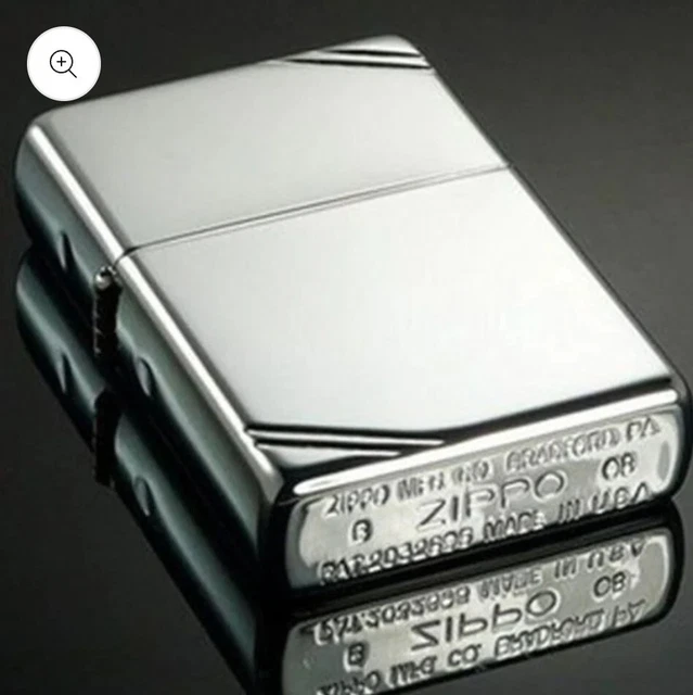 1 -Zippo 1935 Replica Pocket Lighter with Slashes 1- without. Total Of 2.   NEW!