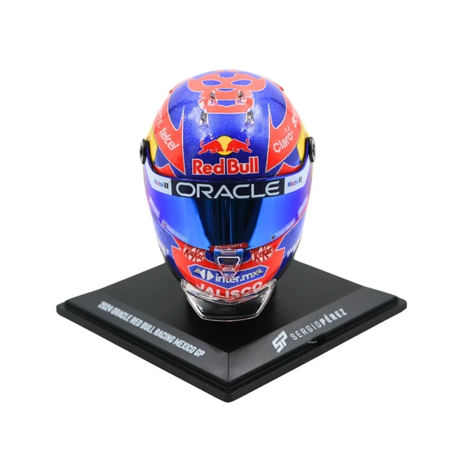 Miniature Casque Sergio Pérez - Formule 1 Las Vegas GP 2023 - Échelle 1:2 - Schuberth