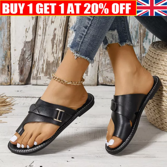 Lightweight Orthopedic Sandals Made of Premium Leather, Flat Sandals for Women