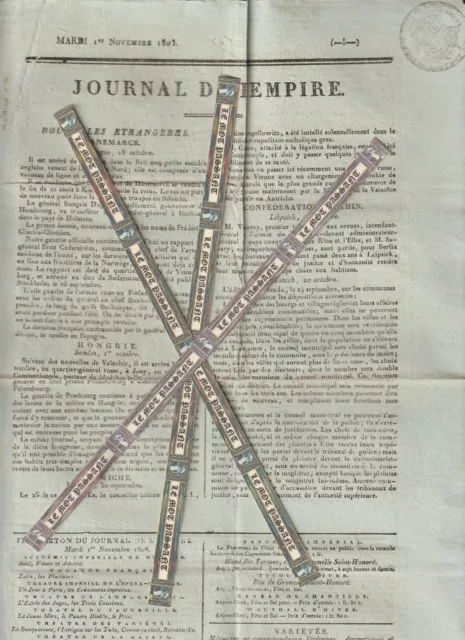 Napoléon Journal de l'Empire du 1 novembre 1808 (jardin des plantes de Naples)