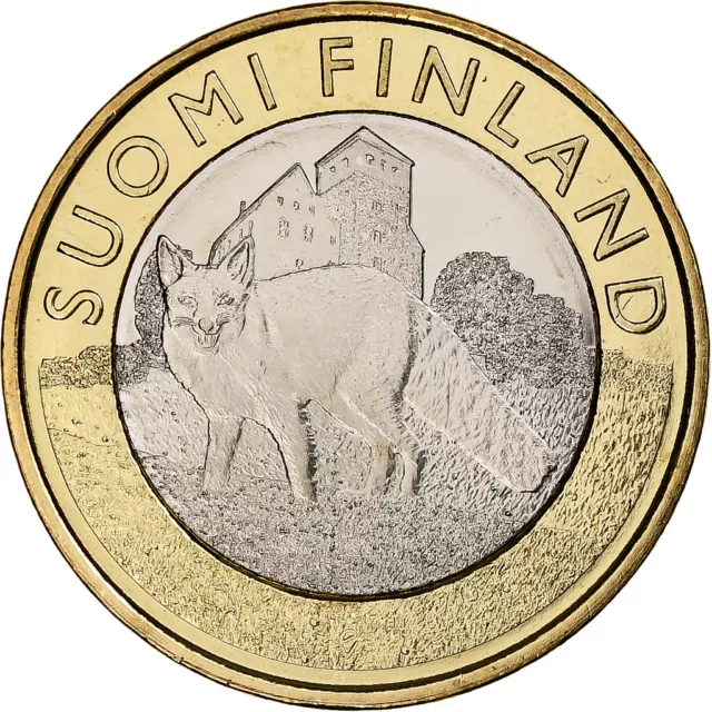 [#1271626] Finnland, 5 Euro, The Nordic Nature - Fauna, 2014, Vantaa, Bi-Metalli