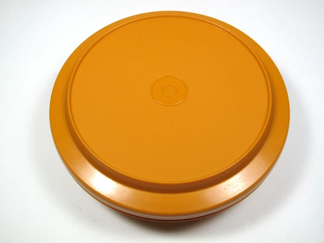 Tupperware Dose Rund TUPPERWARE DOSE MIT deckel rund orange vintage 1207-8 1206-8 picknick ...